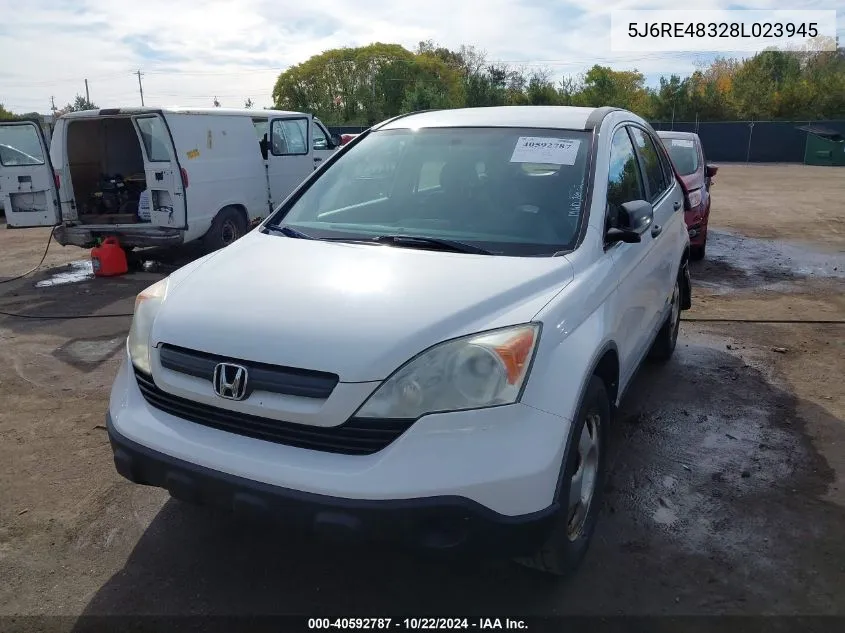 5J6RE48328L023945 2008 Honda Cr-V Lx