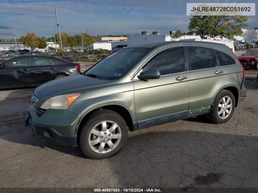 JHLRE48728C051692 2008 Honda Cr-V Ex-L