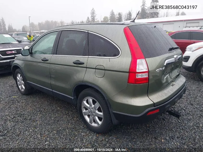 JHLRE38568C043197 2008 Honda Cr-V Ex