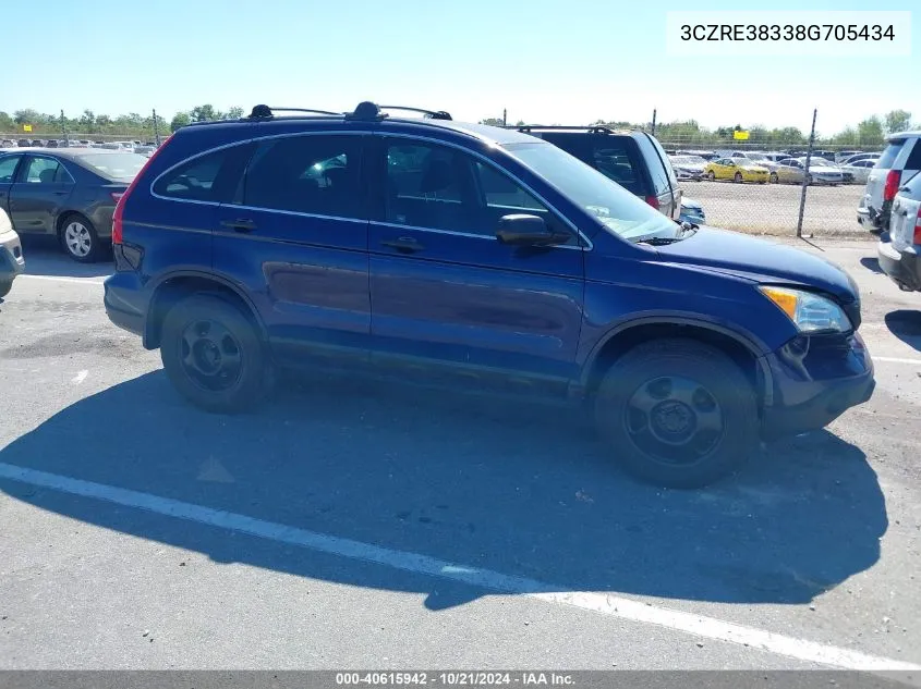 3CZRE38338G705434 2008 Honda Cr-V Lx