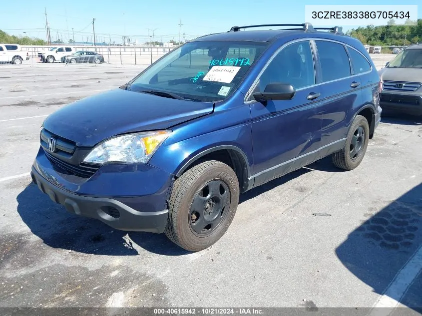 3CZRE38338G705434 2008 Honda Cr-V Lx