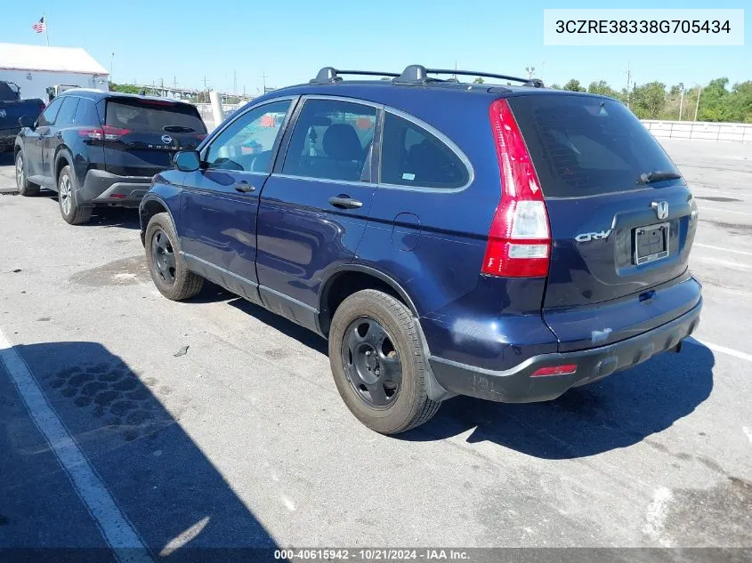 3CZRE38338G705434 2008 Honda Cr-V Lx