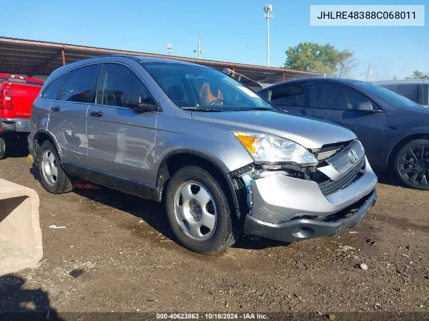 JHLRE48388C068011 2008 Honda Cr-V Lx