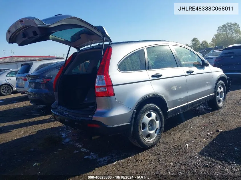 JHLRE48388C068011 2008 Honda Cr-V Lx