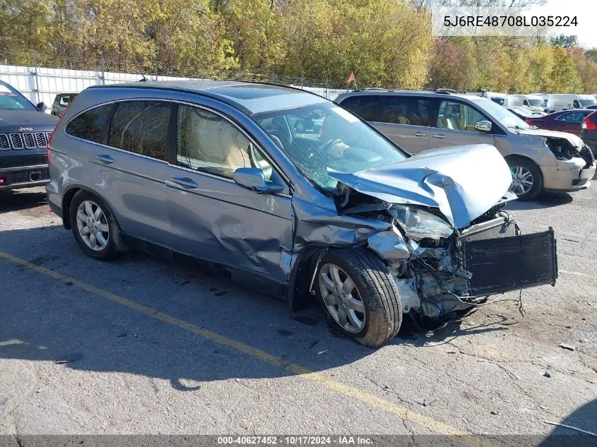 5J6RE48708L035224 2008 Honda Cr-V Ex-L