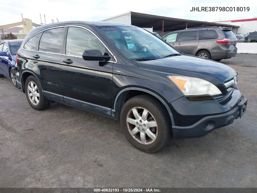 JHLRE38798C018019 2008 Honda Cr-V Ex-L