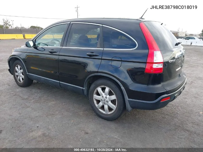 JHLRE38798C018019 2008 Honda Cr-V Ex-L