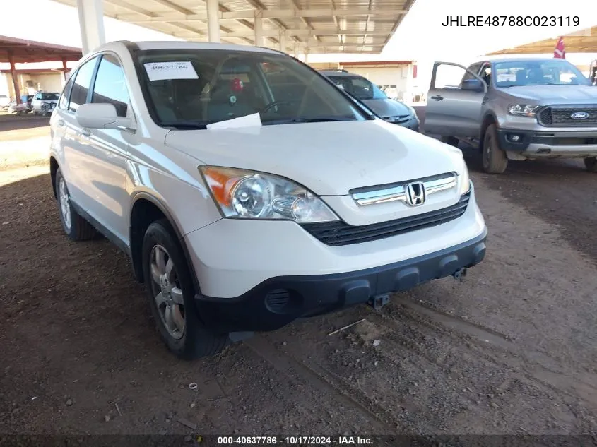 JHLRE48788C023119 2008 Honda Cr-V Ex-L