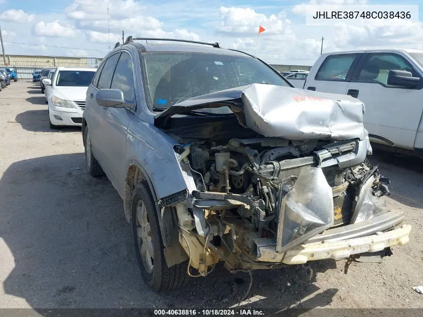 JHLRE38748C038436 2008 Honda Cr-V Ex-L