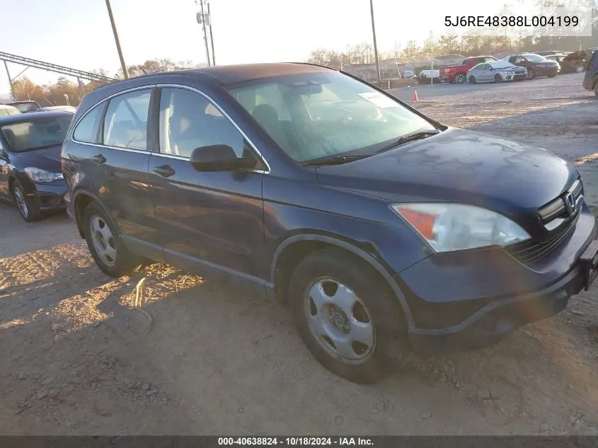 5J6RE48388L004199 2008 Honda Cr-V Lx