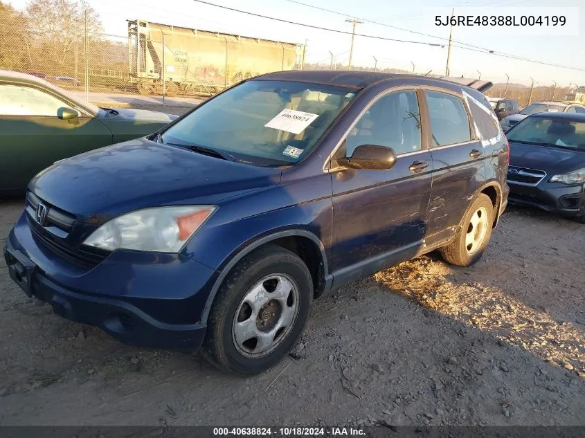 5J6RE48388L004199 2008 Honda Cr-V Lx