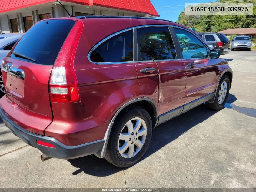 5J6RE48538L039976 2008 Honda Cr-V Ex