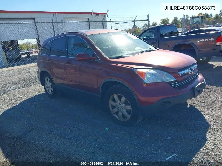 2008 Honda Cr-V Ex-L VIN: JHLRE48788C058873 Lot: 40685492