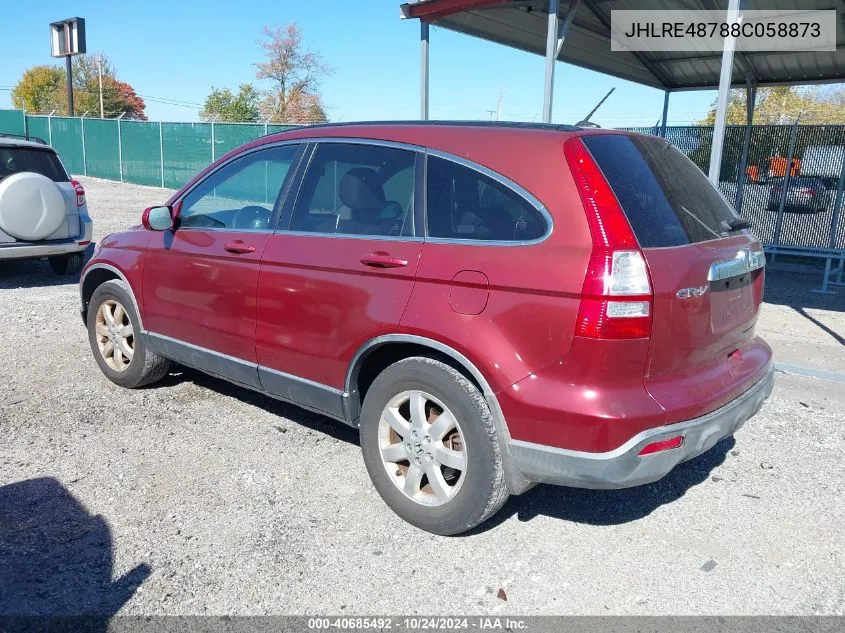 2008 Honda Cr-V Ex-L VIN: JHLRE48788C058873 Lot: 40685492