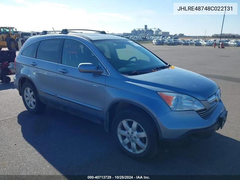 JHLRE48748C022131 2008 Honda Cr-V Ex-L