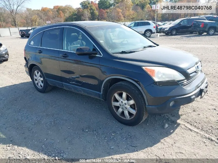 JHLRE48798C040768 2008 Honda Cr-V Ex-L