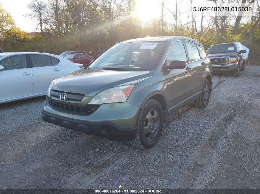 2008 Honda Cr-V Lx VIN: 5J6RE48328L015036 Lot: 40816204