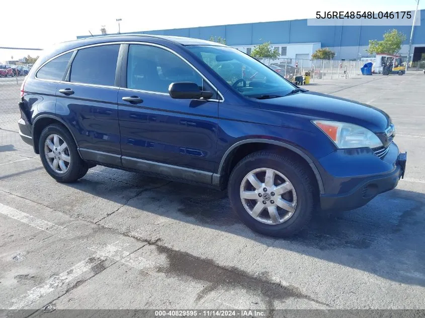 2008 Honda Cr-V Ex VIN: 5J6RE48548L046175 Lot: 40829595