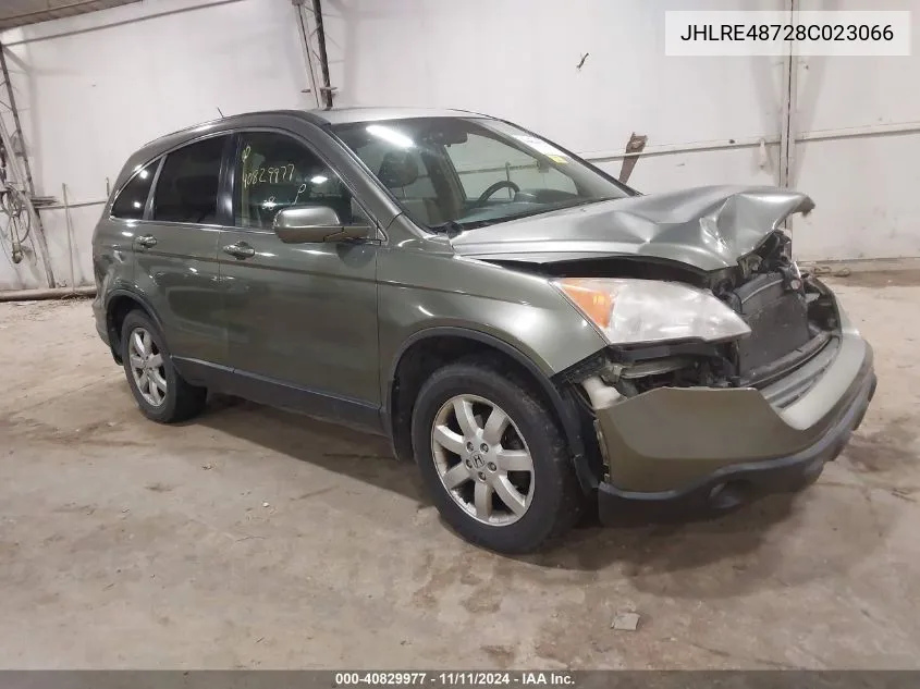 2008 Honda Cr-V Ex-L VIN: JHLRE48728C023066 Lot: 40829977