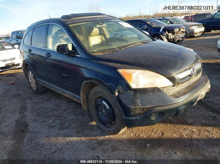 2008 Honda Cr-V Ex-L VIN: JHLRE38788C021011 Lot: 40832114