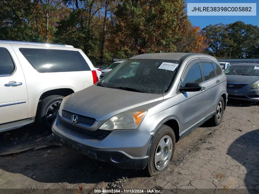 JHLRE38398C005882 2008 Honda Cr-V Lx