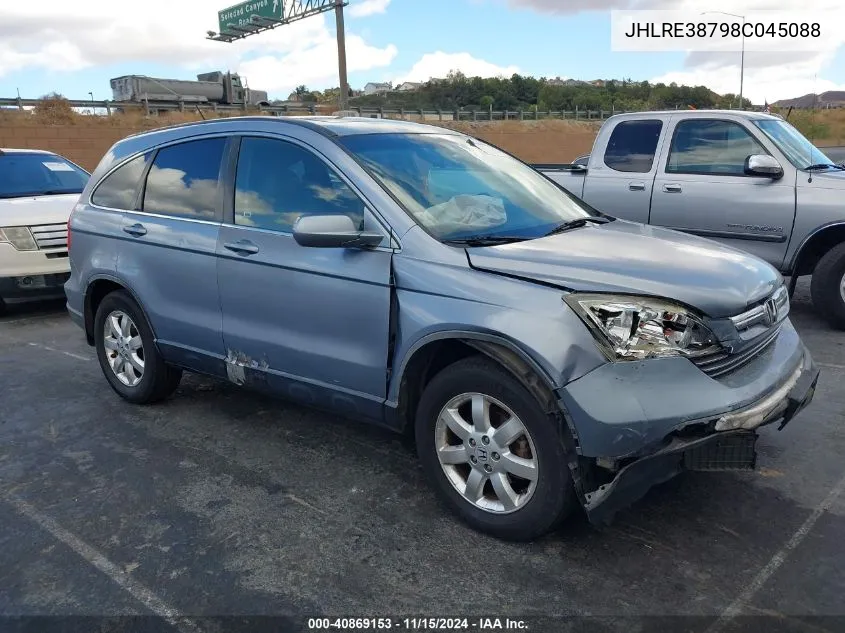 2008 Honda Cr-V Ex-L VIN: JHLRE38798C045088 Lot: 40869153