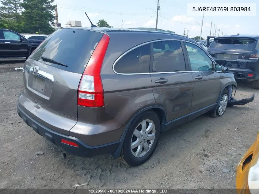 2009 Honda Cr-V VIN: 5J6RE48769L803984 Lot: 12029558