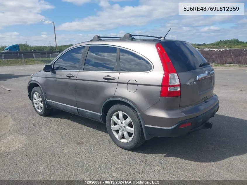 2009 Honda Cr-V VIN: 5J6RE48769L812359 Lot: 12056867