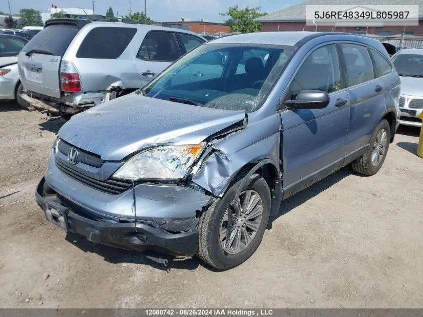 2009 Honda Cr-V VIN: 5J6RE48349L805987 Lot: 12080742