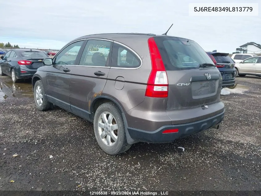 5J6RE48349L813779 2009 Honda Cr-V Lx