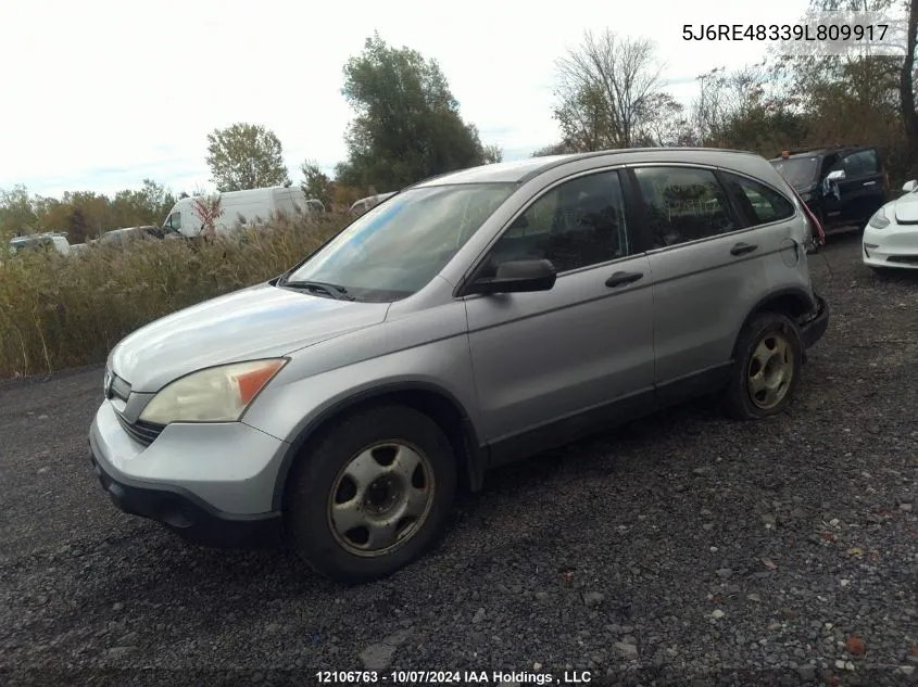 5J6RE48339L809917 2009 Honda Cr-V