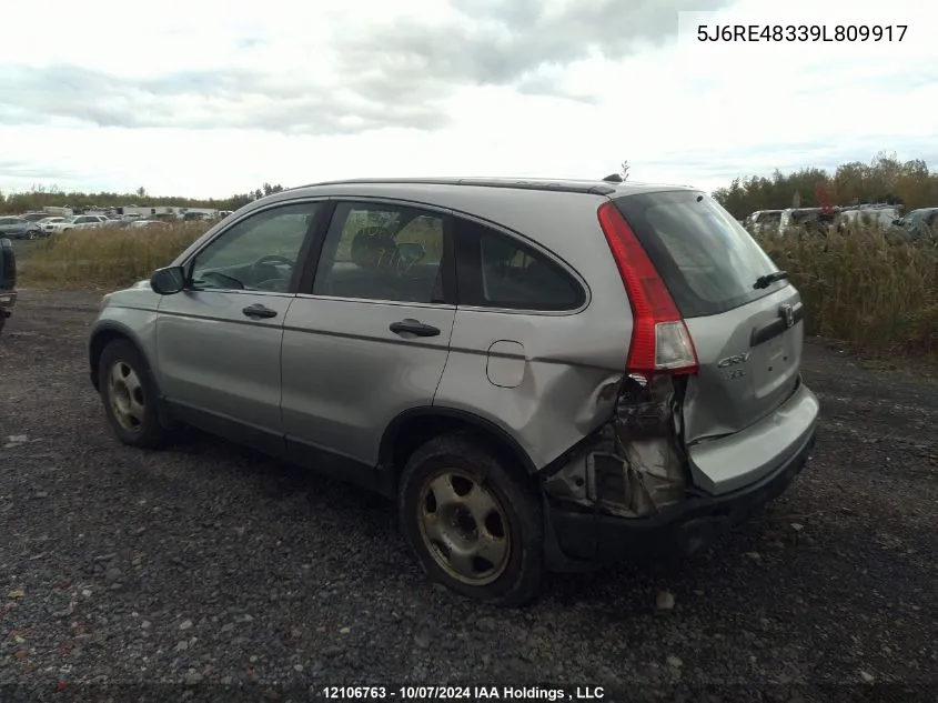 5J6RE48339L809917 2009 Honda Cr-V