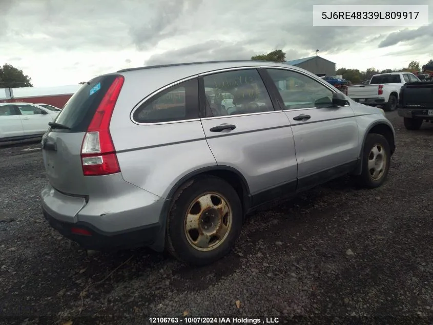 5J6RE48339L809917 2009 Honda Cr-V