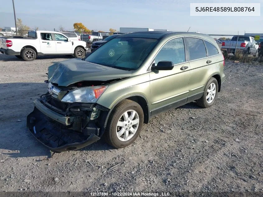 2009 Honda Cr-V VIN: 5J6RE48589L808764 Lot: 12127890