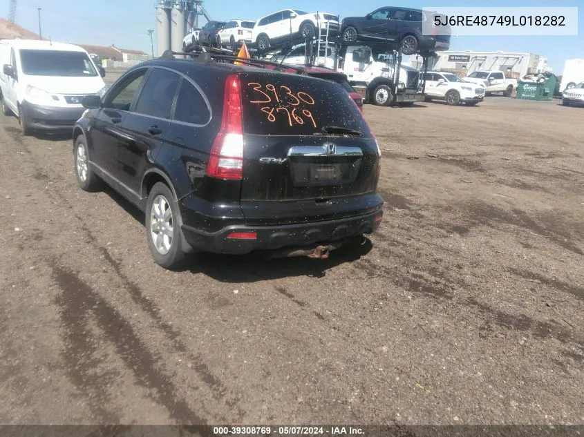 5J6RE48749L018282 2009 Honda Cr-V Ex-L