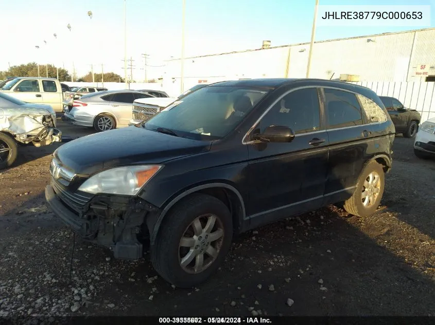 JHLRE38779C000653 2009 Honda Cr-V Ex-L