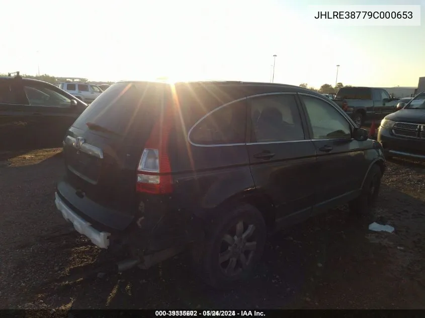 JHLRE38779C000653 2009 Honda Cr-V Ex-L