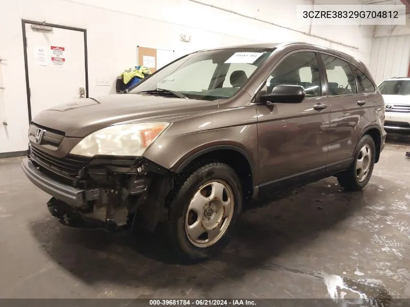 3CZRE38329G704812 2009 Honda Cr-V Lx