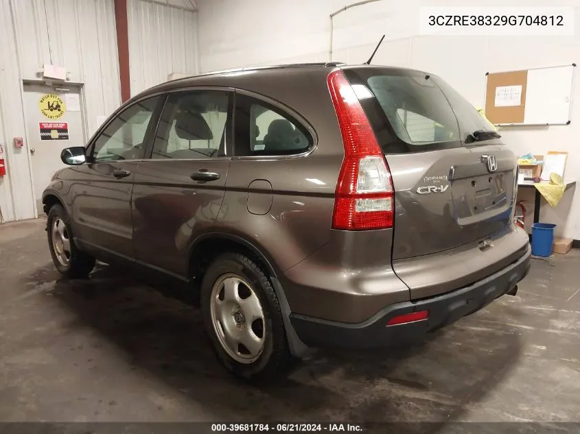 3CZRE38329G704812 2009 Honda Cr-V Lx