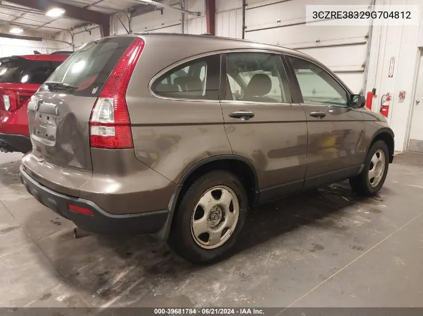 3CZRE38329G704812 2009 Honda Cr-V Lx