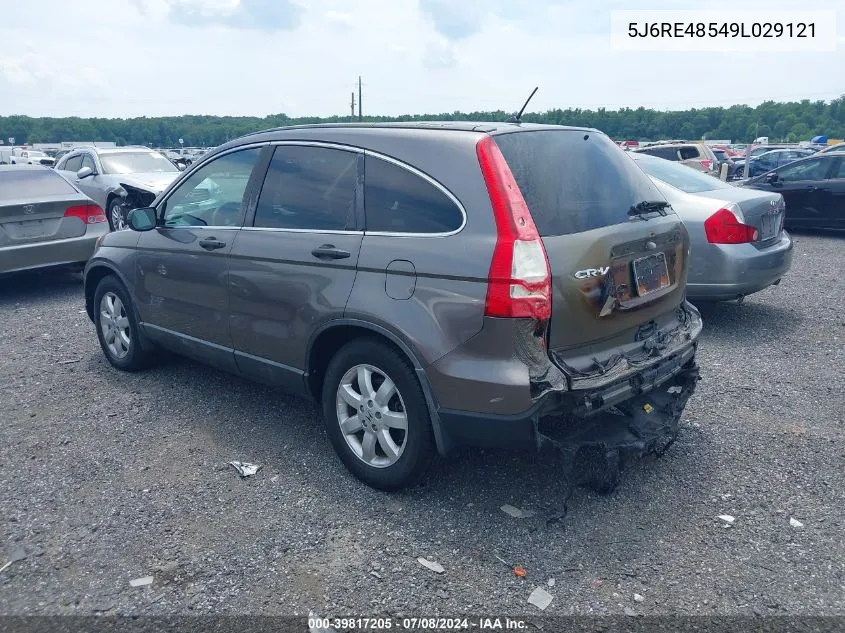 5J6RE48549L029121 2009 Honda Cr-V Ex