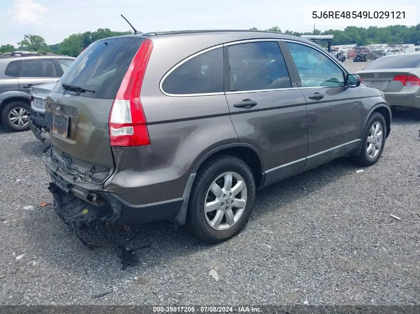 5J6RE48549L029121 2009 Honda Cr-V Ex