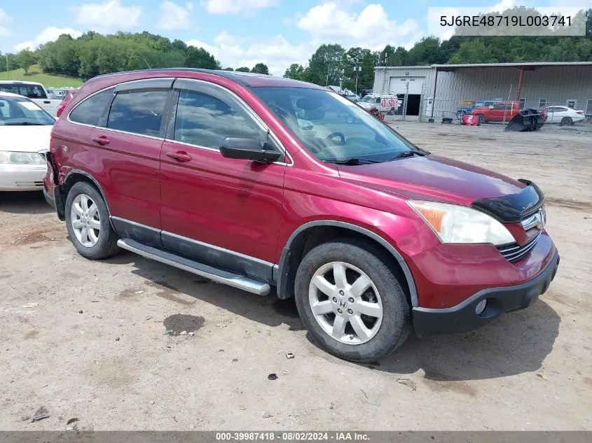 5J6RE48719L003741 2009 Honda Cr-V Ex-L