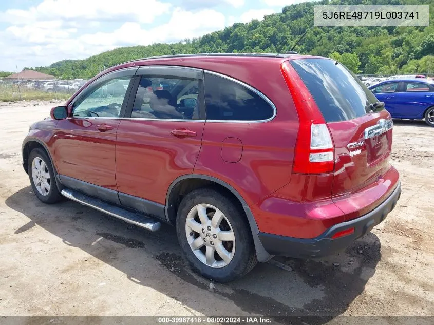 5J6RE48719L003741 2009 Honda Cr-V Ex-L