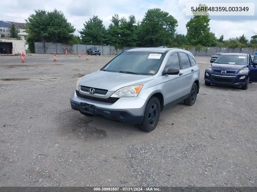 5J6RE48359L003349 2009 Honda Cr-V Lx