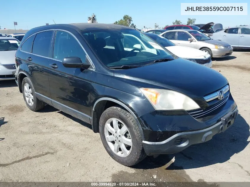 JHLRE38559C007115 2009 Honda Cr-V Ex