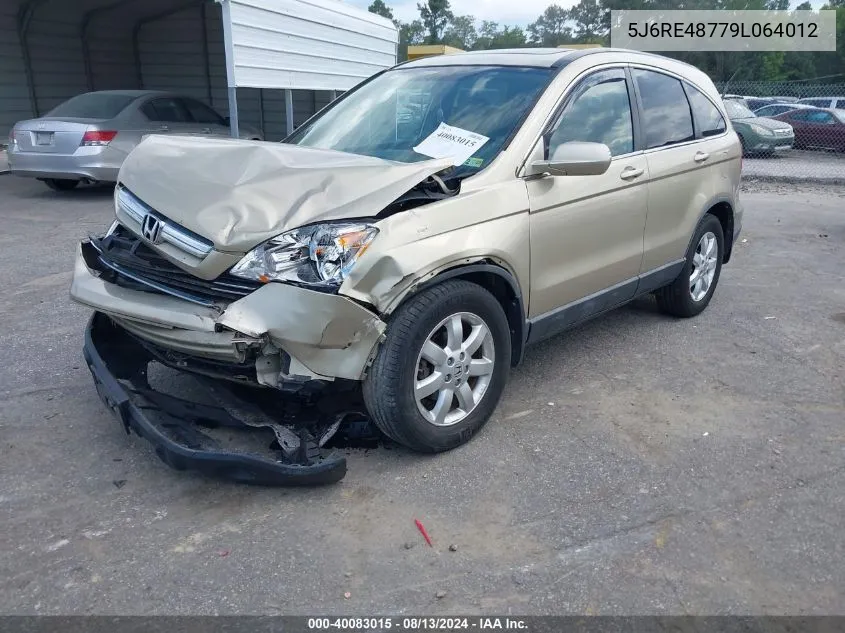 5J6RE48779L064012 2009 Honda Cr-V Ex-L