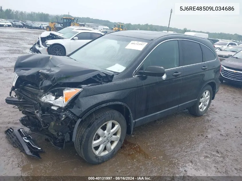 5J6RE48509L034686 2009 Honda Cr-V Ex