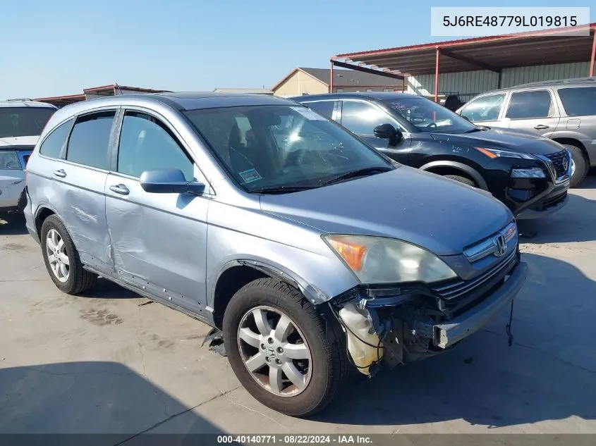 2009 Honda Cr-V Ex-L VIN: 5J6RE48779L019815 Lot: 40140771