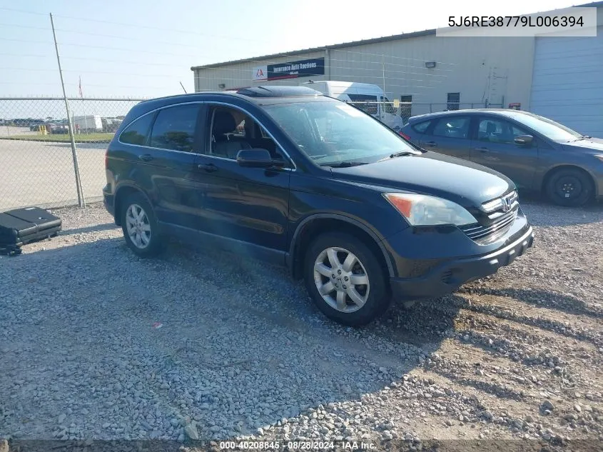 2009 Honda Cr-V Ex-L VIN: 5J6RE38779L006394 Lot: 40208845